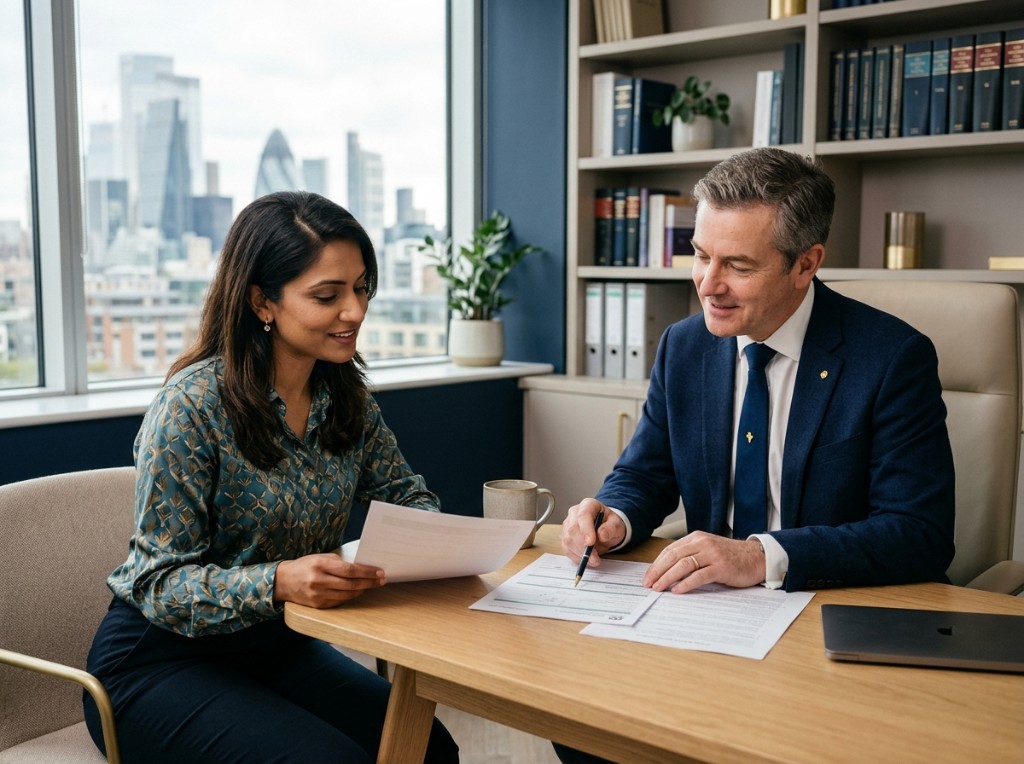 Appleby Shaw solicitors reviewing a client matter together